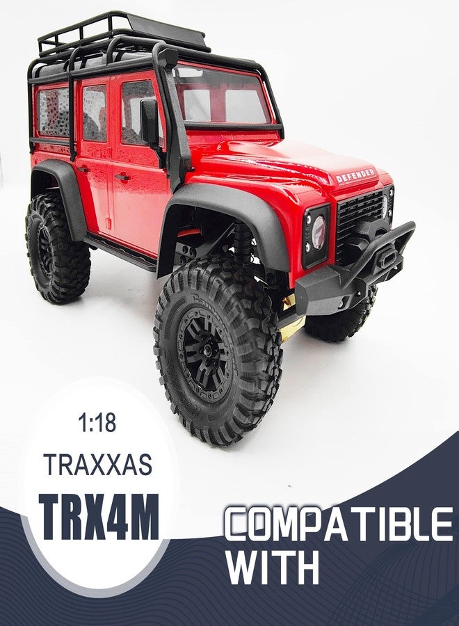 HOPLEX Stainless Steel Clearance Chassis Suspension Links and Steering Links Set for TRX4M Upgrade Parts 1/18 RC Crawler Car - Image 3